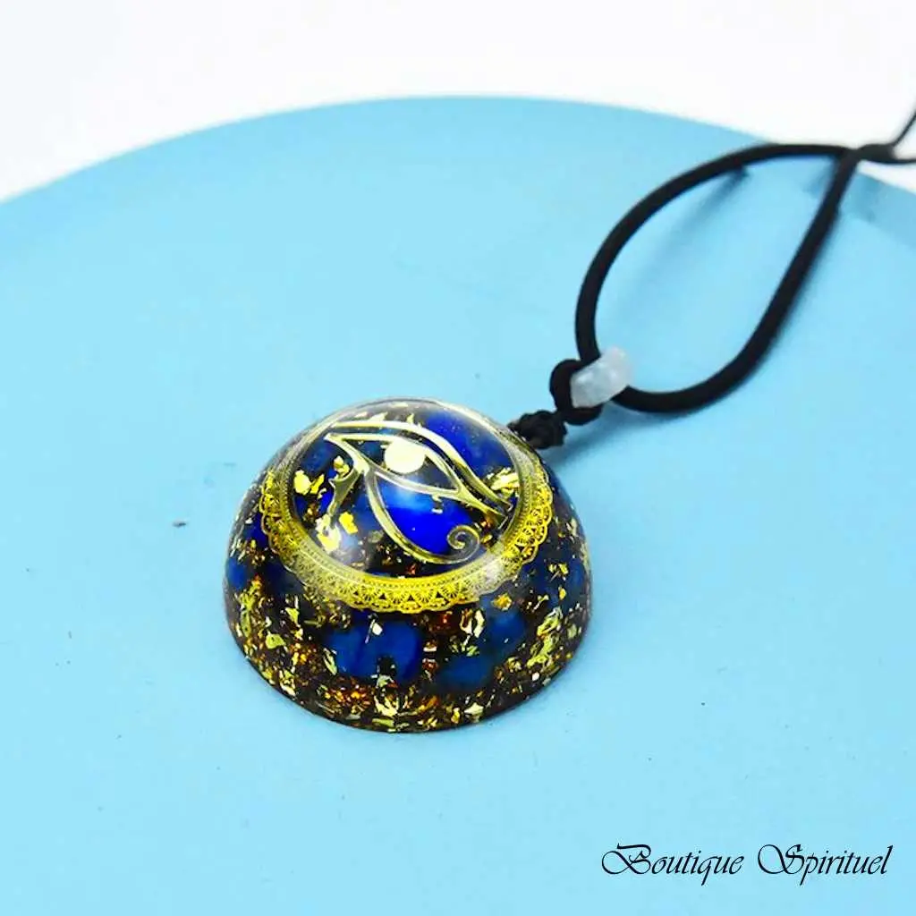 pendentif orgonite au lapis lazuli
