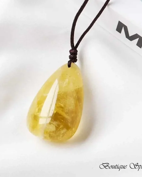 pendentif en citrine grain d'abondance