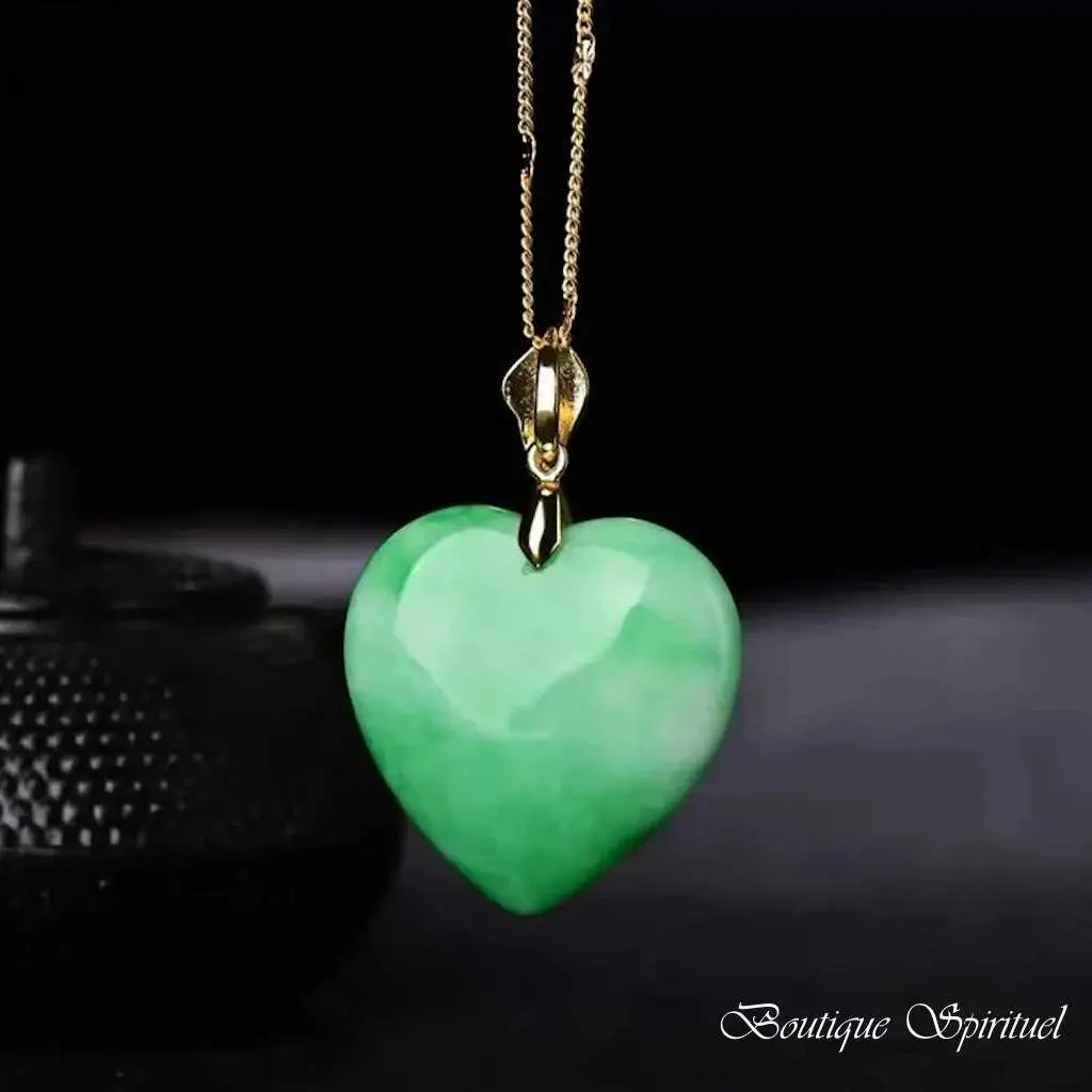 pendentif cœur de jade