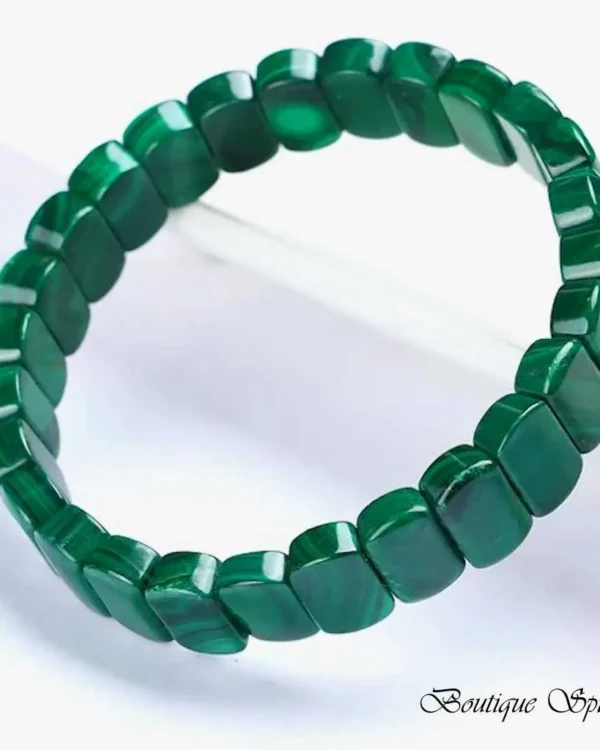 bracelet en malachite naturelle originale