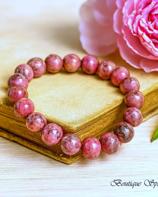bracelet en rhodonite réconciliation et d’amour