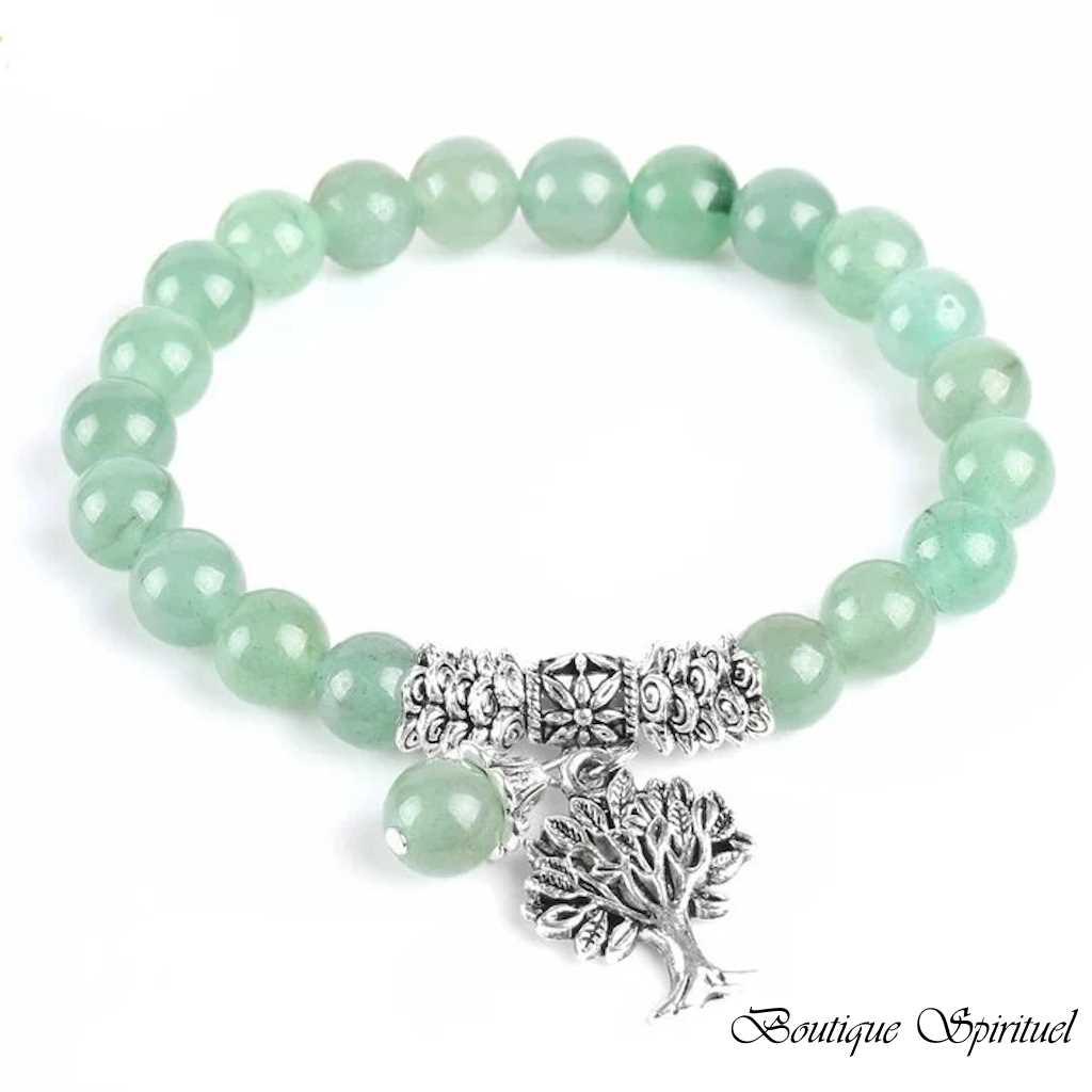 bracelet en aventurine – arbre céleste