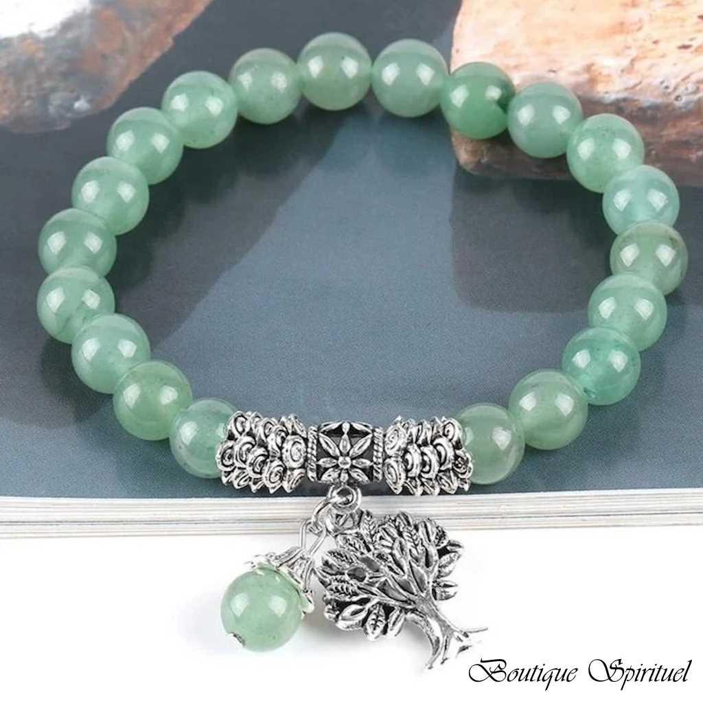 bracelet en aventurine – arbre céleste