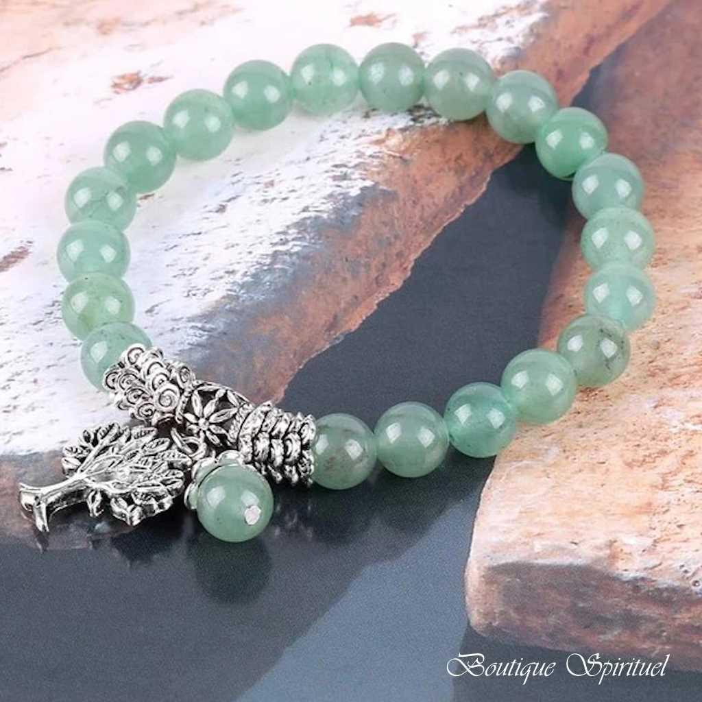 bracelet en aventurine – arbre céleste