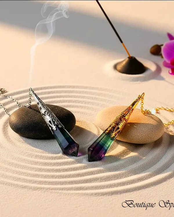 pendule en fluorite détoxification