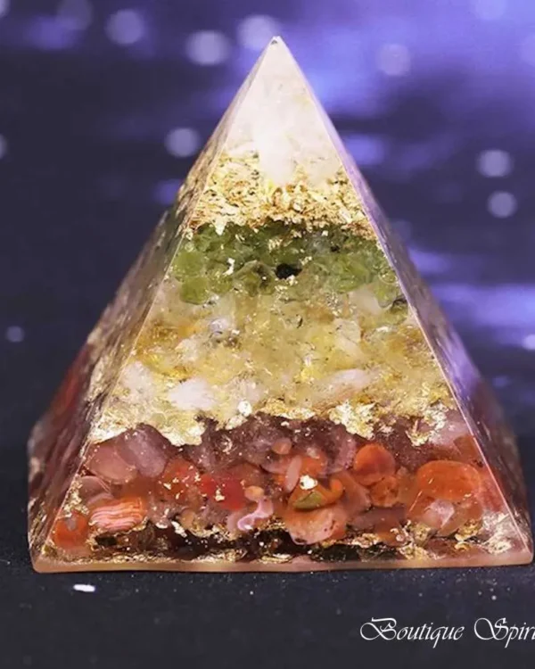 portail vibratoire vers la richesse : l’orgonite aux 4 pierres d’abondance