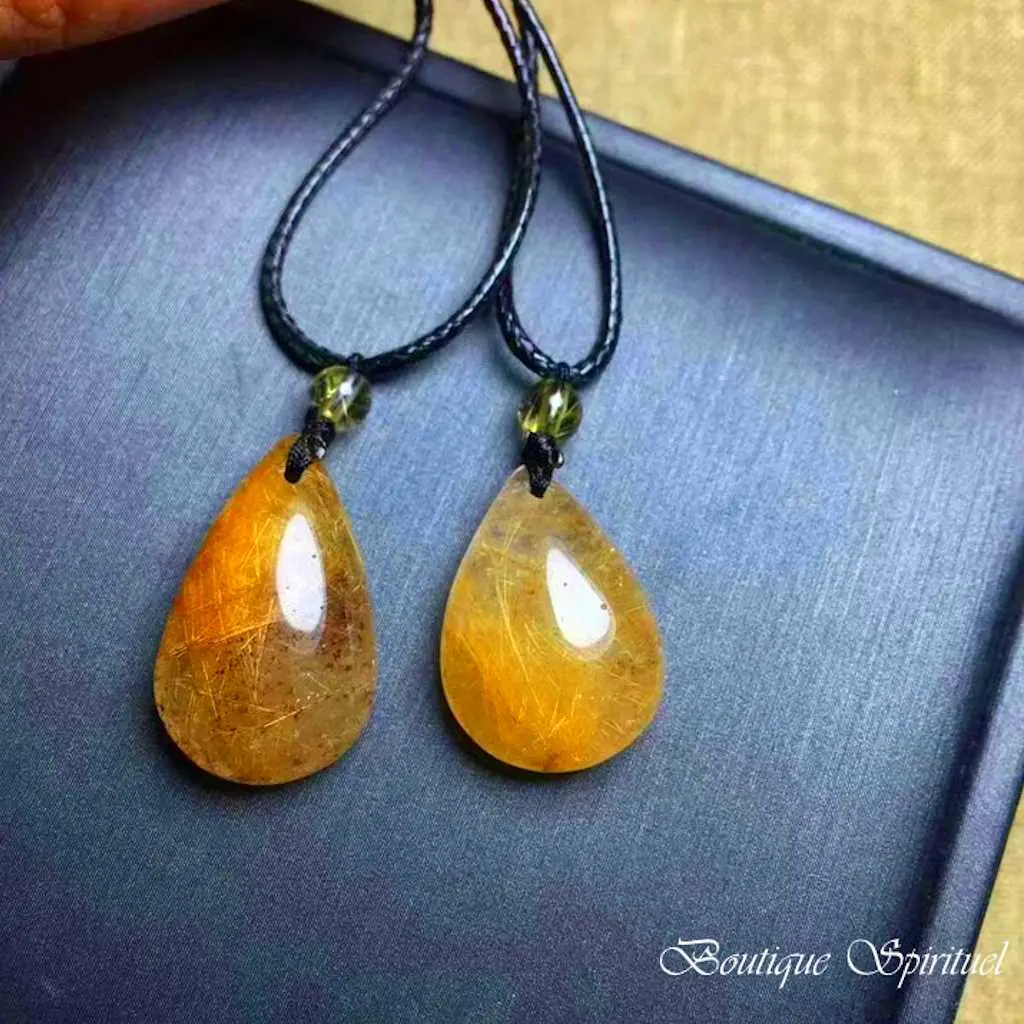pendentif en quartz rutile