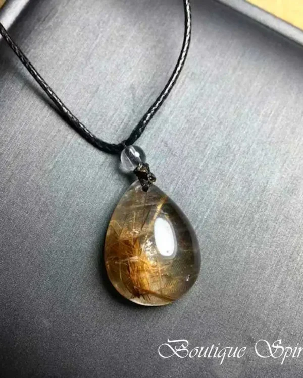 pendentif en quartz rutile