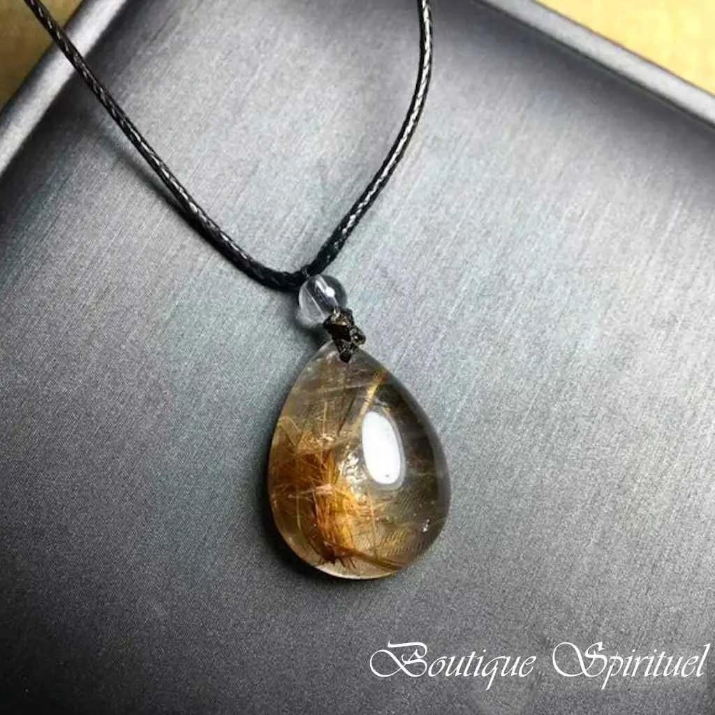 pendentif en quartz rutile
