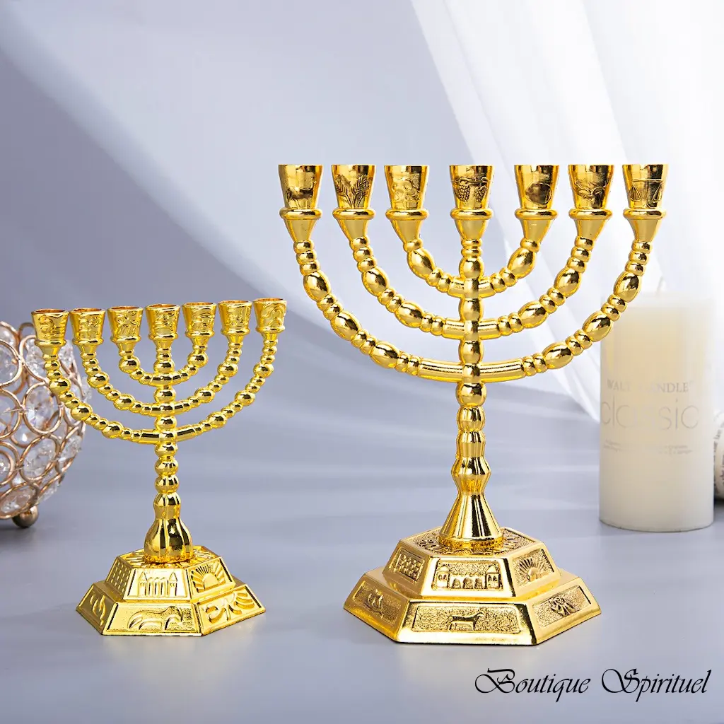jerusalem temple menorah 7 gold